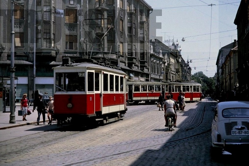 s-l1600 Osijek Tram Strassenbahn 19 1966 Duplicate Peter W Gray.jpg