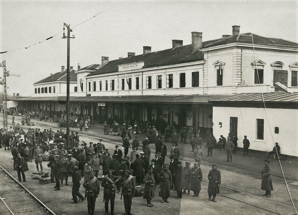 1916. година, Први светски рат, окупација. Железничка станица Ниш..jpg