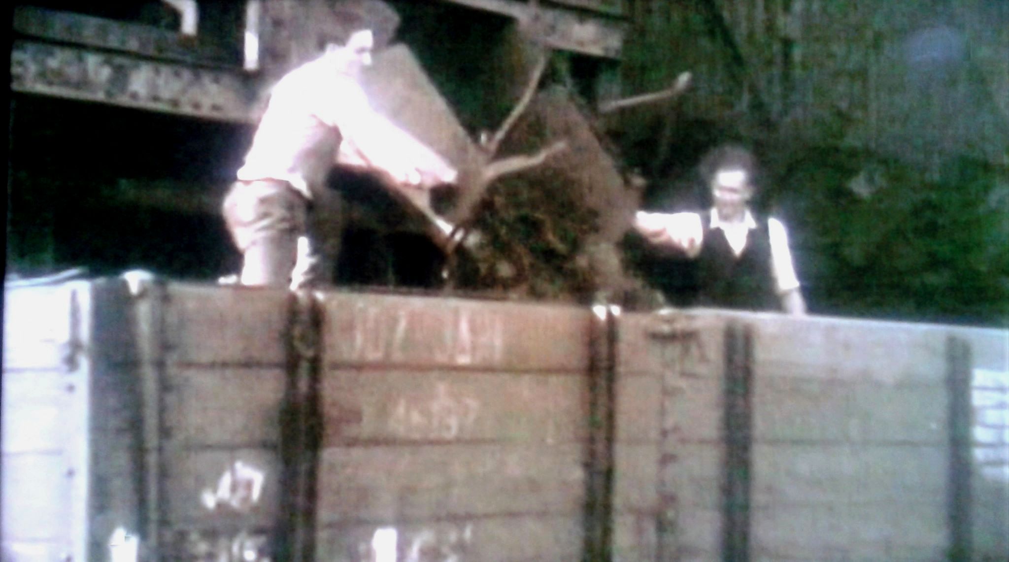 Utovar uglja u vagone JDŽ u rudniku Breza 1950 godine..jpg