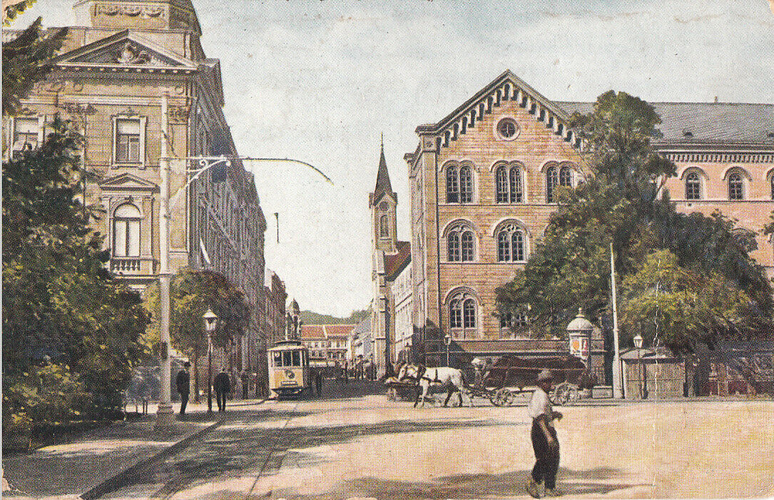 s-l1600  Zagreb Frankopanska ulica tram c.1923 postcard.jpg
