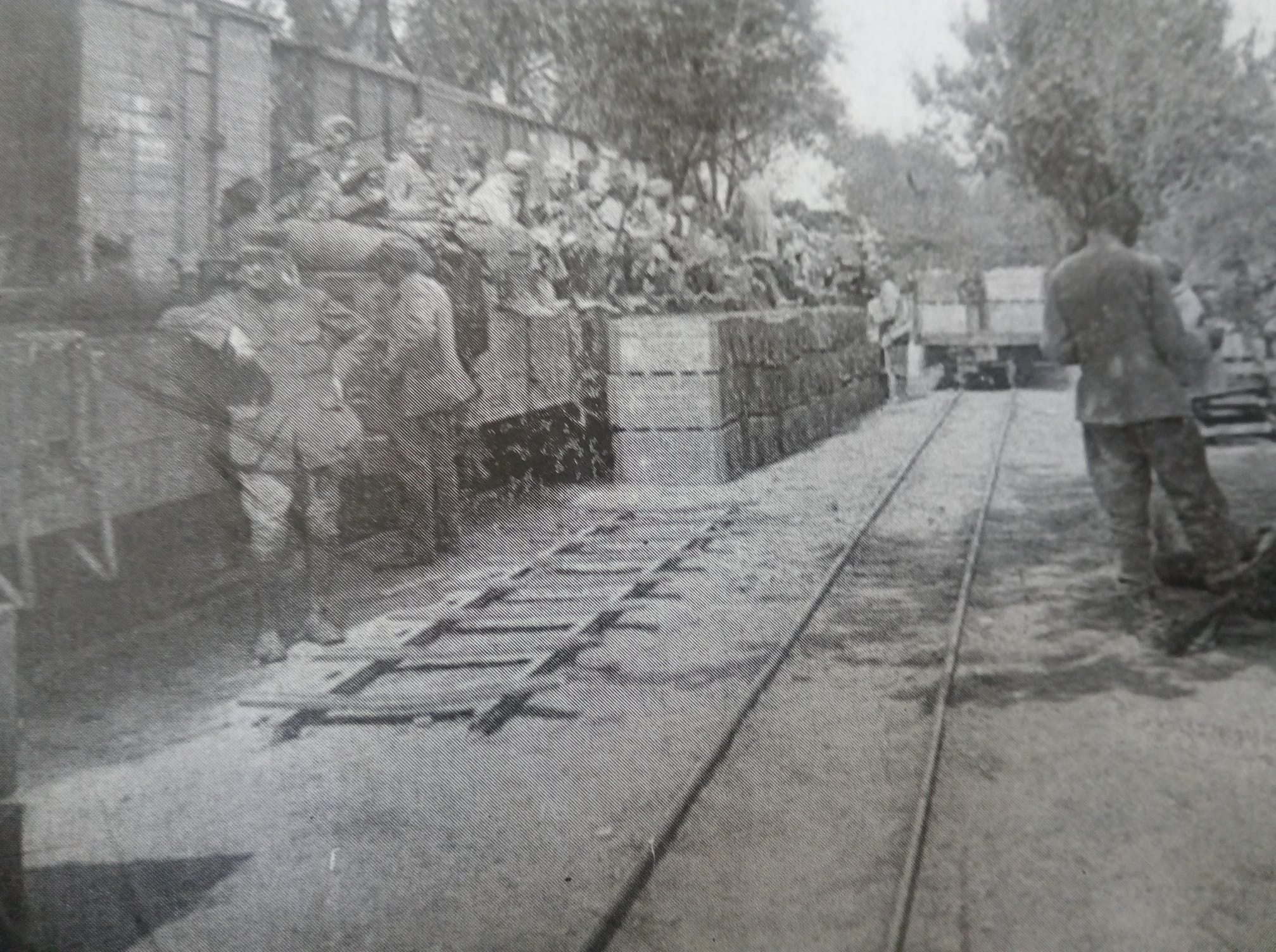 Грчка Едеса А. 1916 светски рат Срби и француски војници. Истовар залиха и повреда..jpg