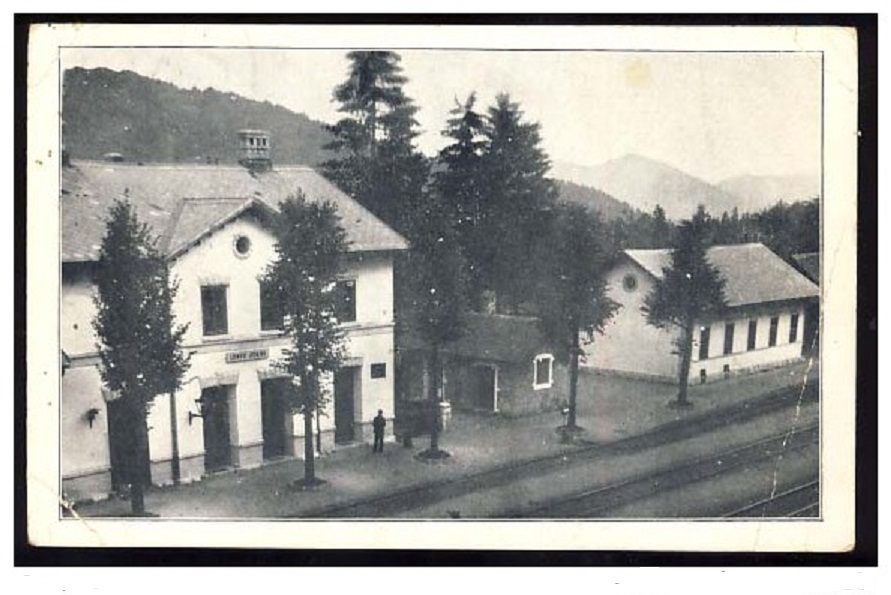 018_001 Gorski Kotar LOKVE kolodvor bahbhof railway sta. 1938.jpg