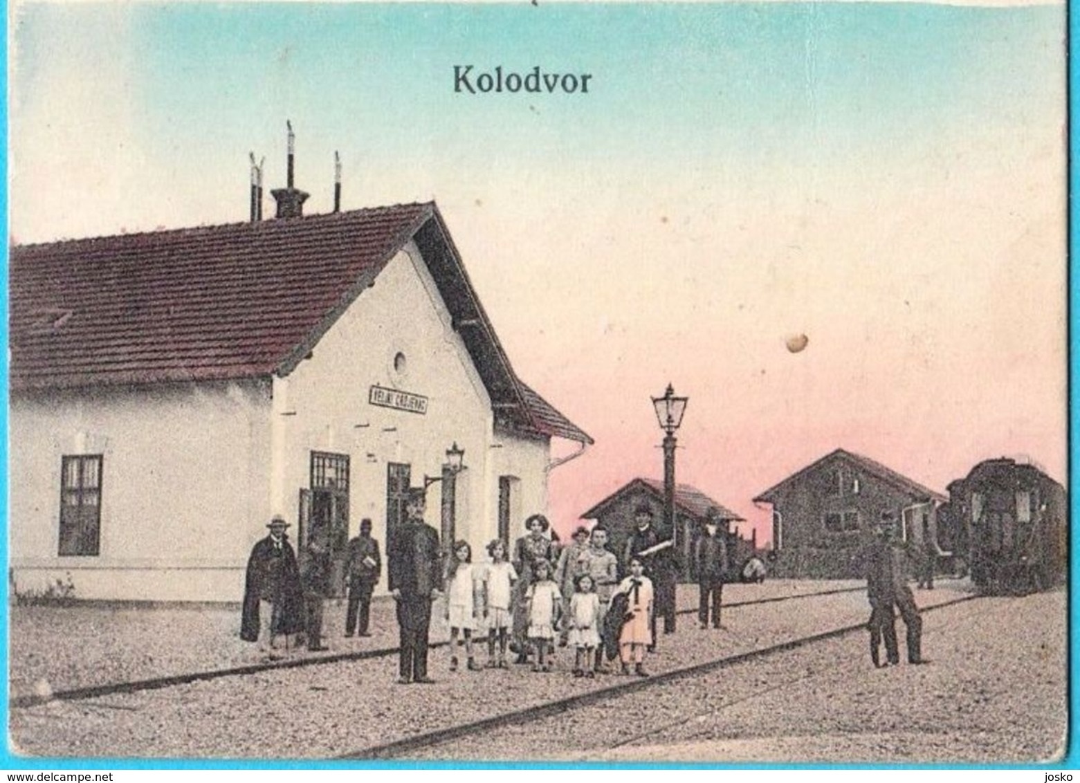 620_002 VELIKI GRDJEVAC - Kolodvor -Bahnhof - Railway Station  Croatia  Travelled 1914. Bjelovar Daruvar Stazione Ferroviaria.jpg