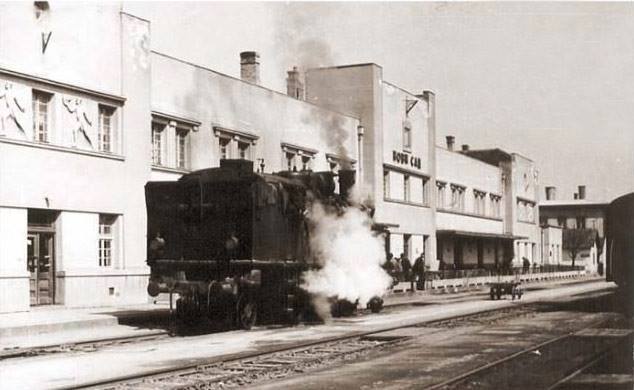 Stara posleratna železnička stanica u Novom Sadu, 1957. godina,.jpg
