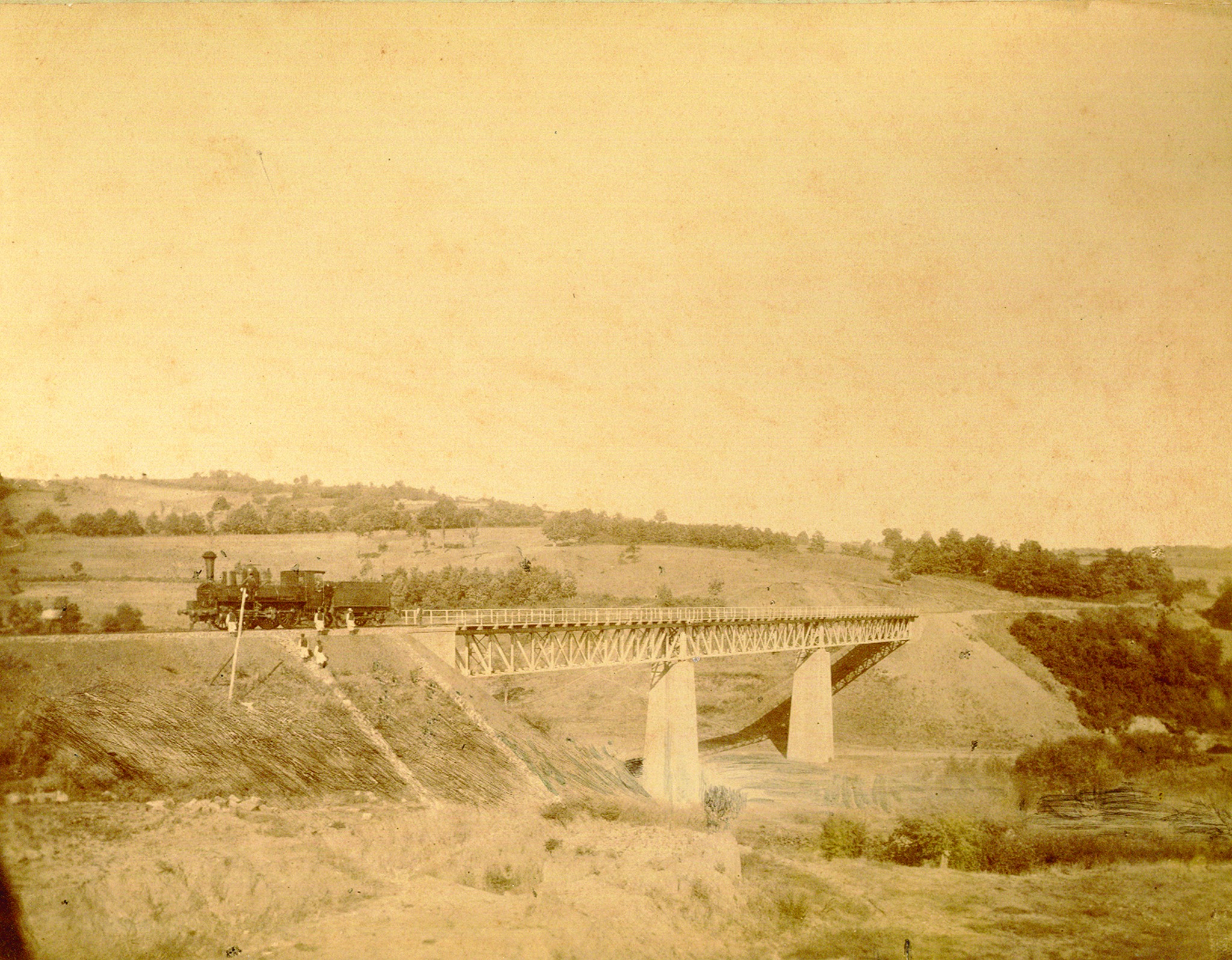 Vijadukt Veliki potok kod Ripnja na pruzi Beograd-Niš, 1885. g.jpg