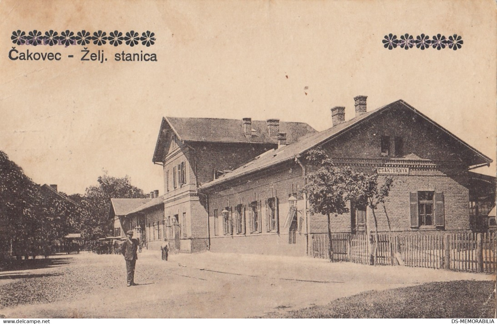595_001 Čakovec - Željeznička stanica , Railway station , Bahnhof 1934.jpg